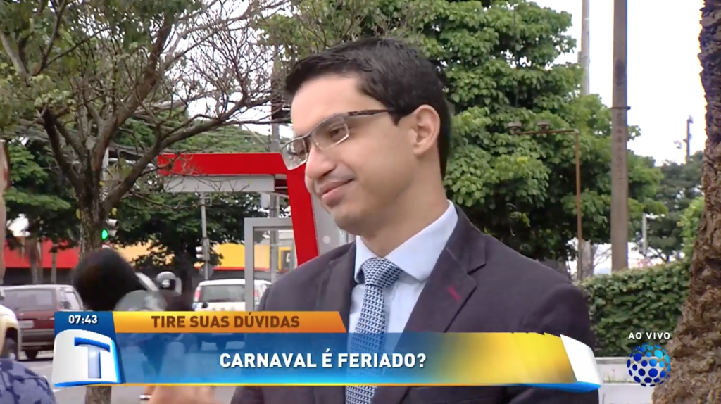 Em entrevista, Felipe Alcântara tira dúvidas sobre o feriado de Carnaval