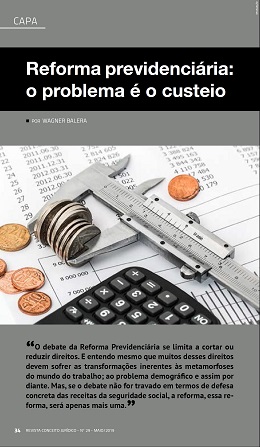 Revista Jurídica publica artigo do professor Wagner Balera sobre a Reforma da Previdência