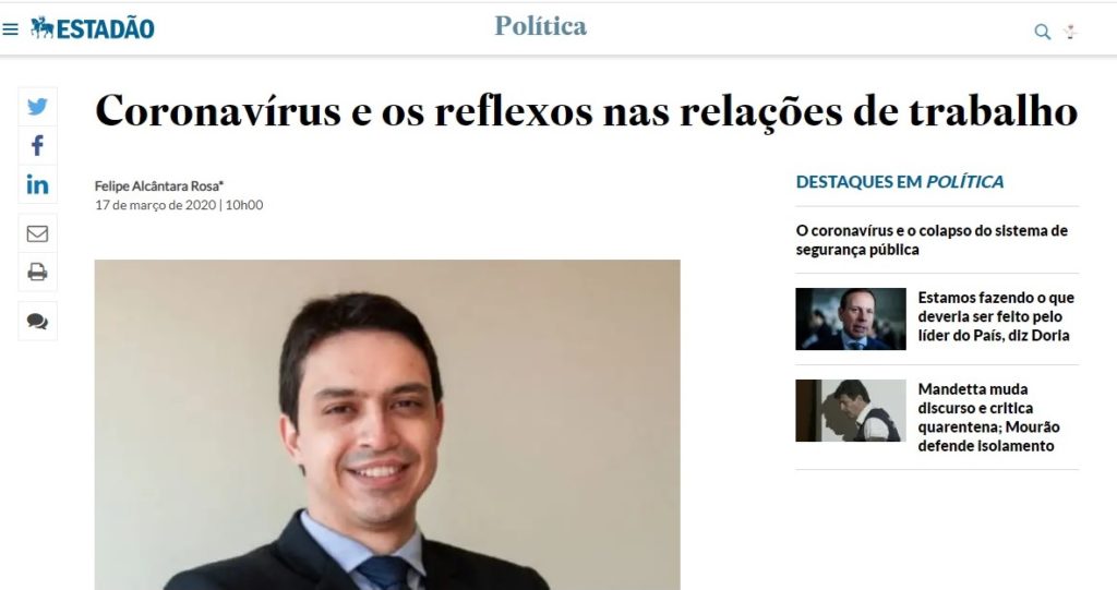 Advogado do Balera Berbel & Mitne publica artigo no jornal O Estado de S.Paulo
